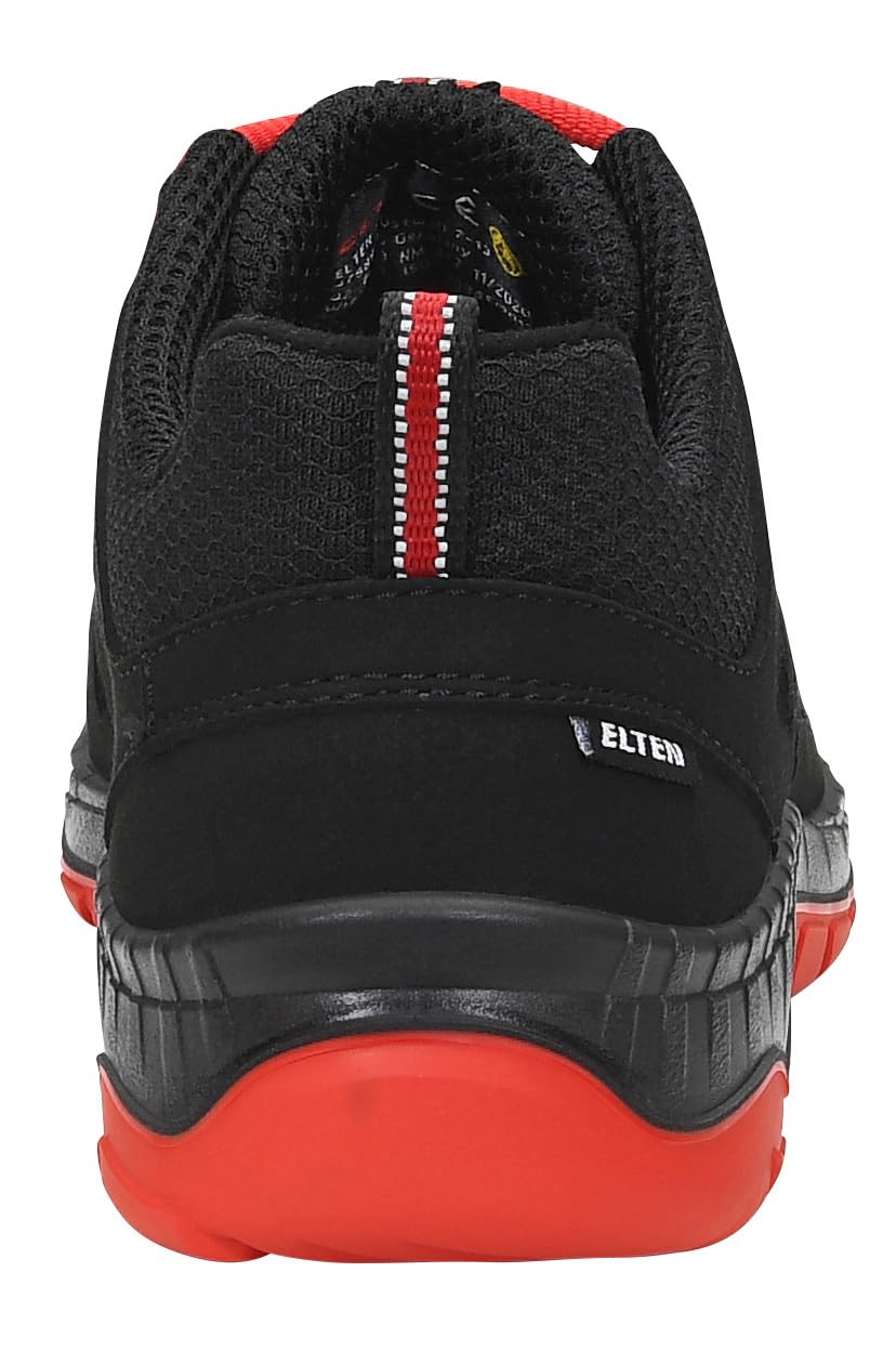ELTEN Maddox Black-Red Low ESD S3 Zapato industrialUnisex Adulto