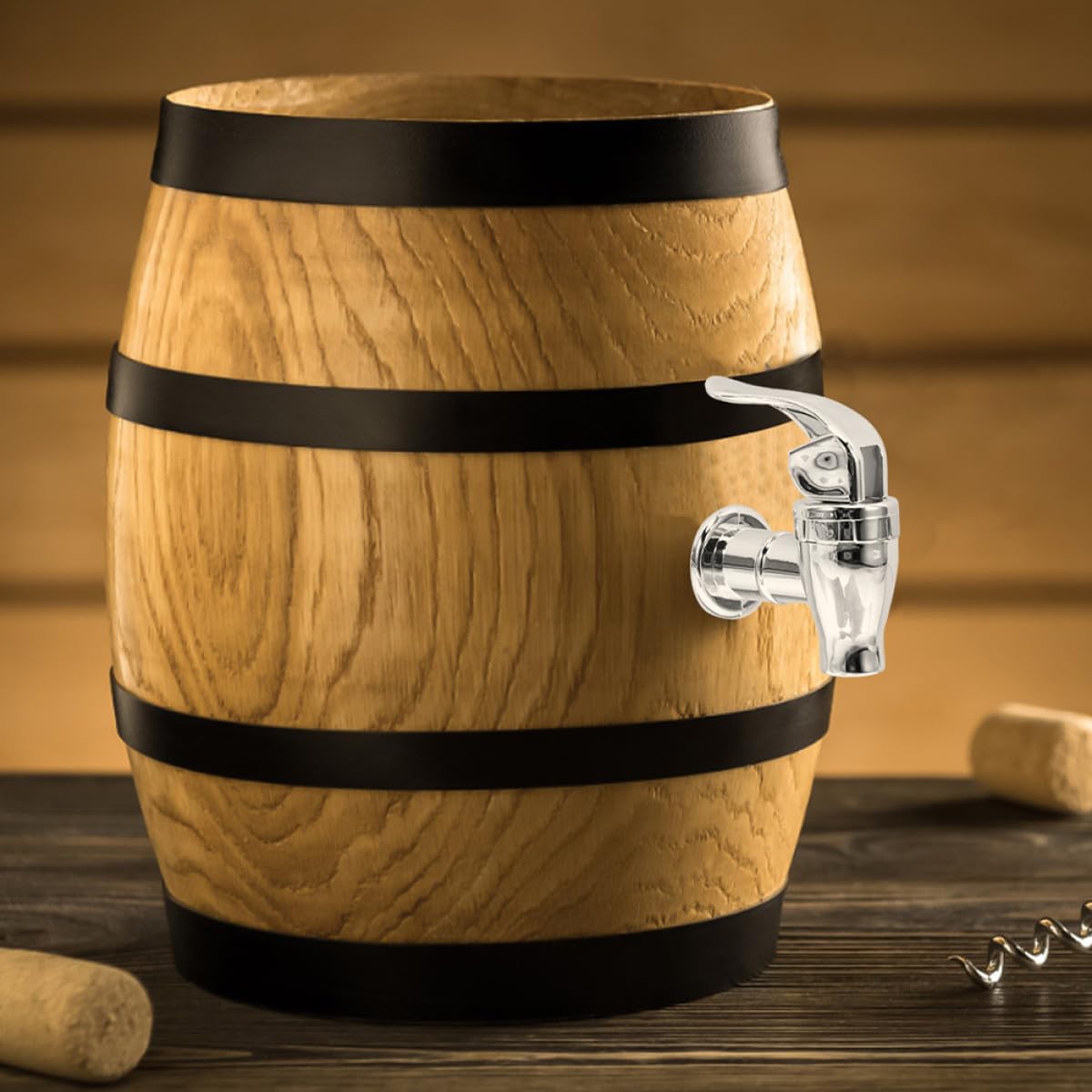 Rubinetto Erogatore per Dispenser Bevande 2 Pezzi Valvola da 16-22 MM per Feste Picnic Matrimoni Argento in Plastica Resistente