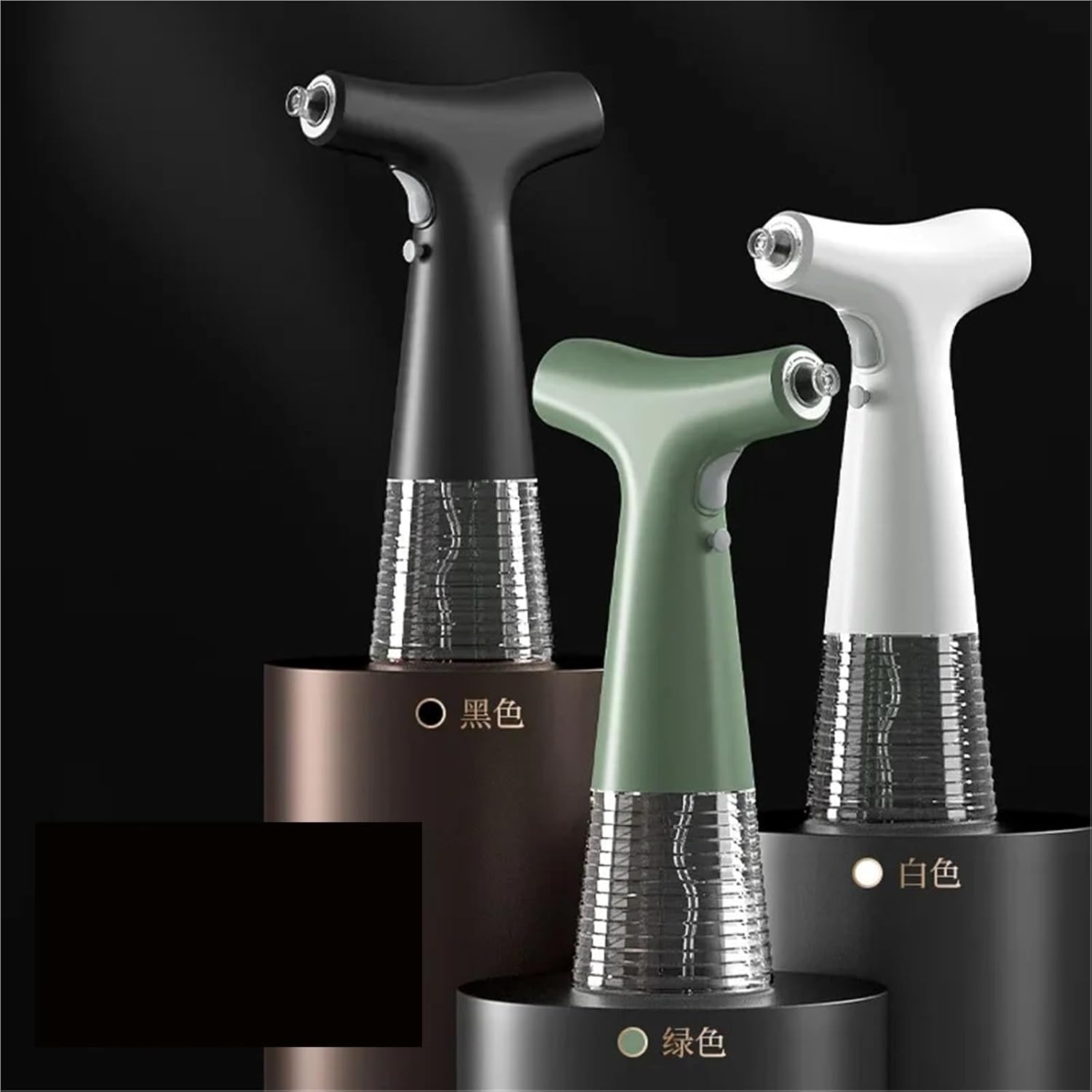 Oil Spray Bottle, Electric Oil Spray Bottle Spraying Fine Mist Columnar Household Control Kitchen Pressurized Watering,for Salad Making, Baking(Green)