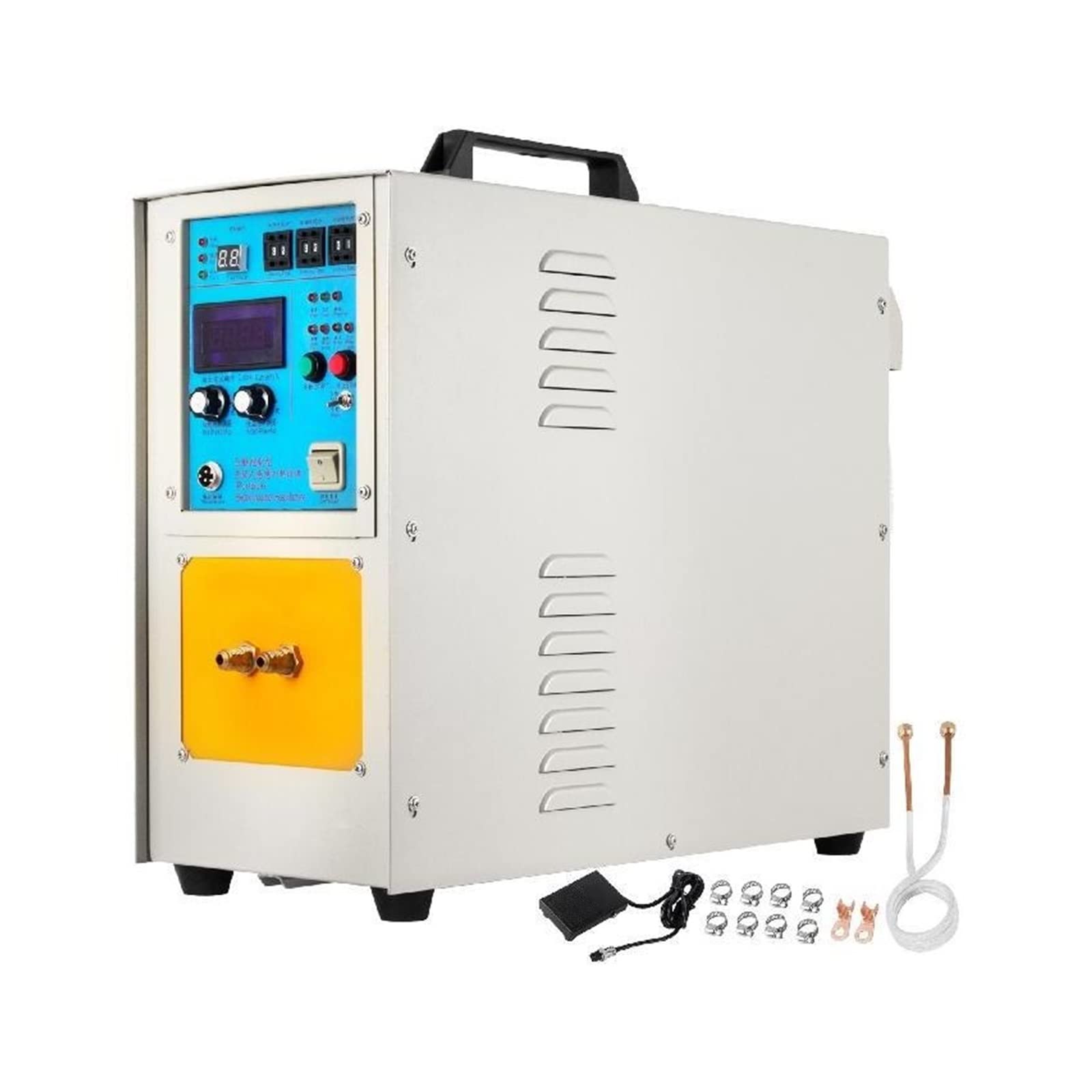 Piec do topienia o wysokiej częstotliwości 15 kW, nagrzewnica indukcyjna, 2200?Piec grzewczy 230 V, indukcyjny piec grzewczy do lutowania sprzętu AGD