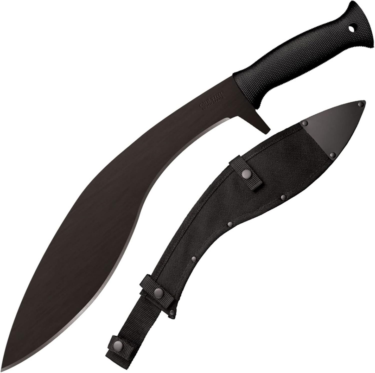 Cold Steel Kukri Plus 1055 18 Inch Curved Tactical Survival Machete with 13 Inch Carbon Steel Blade, Polypropylene Handle and Cor Ex Sheath (2 Pack)