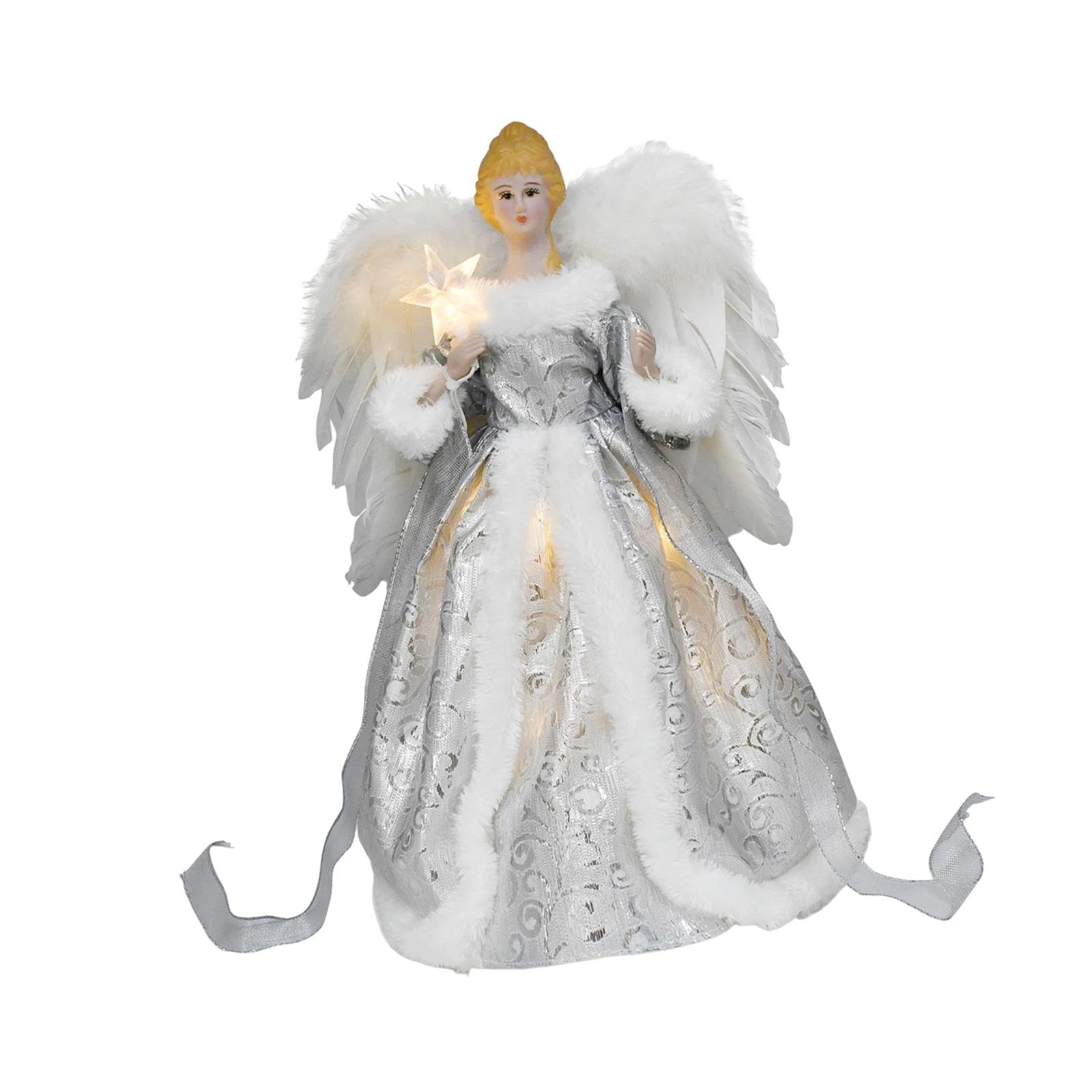 Figura de ángel en, Decoración Navideña Creativa para Fiestas Y Dormitorios.