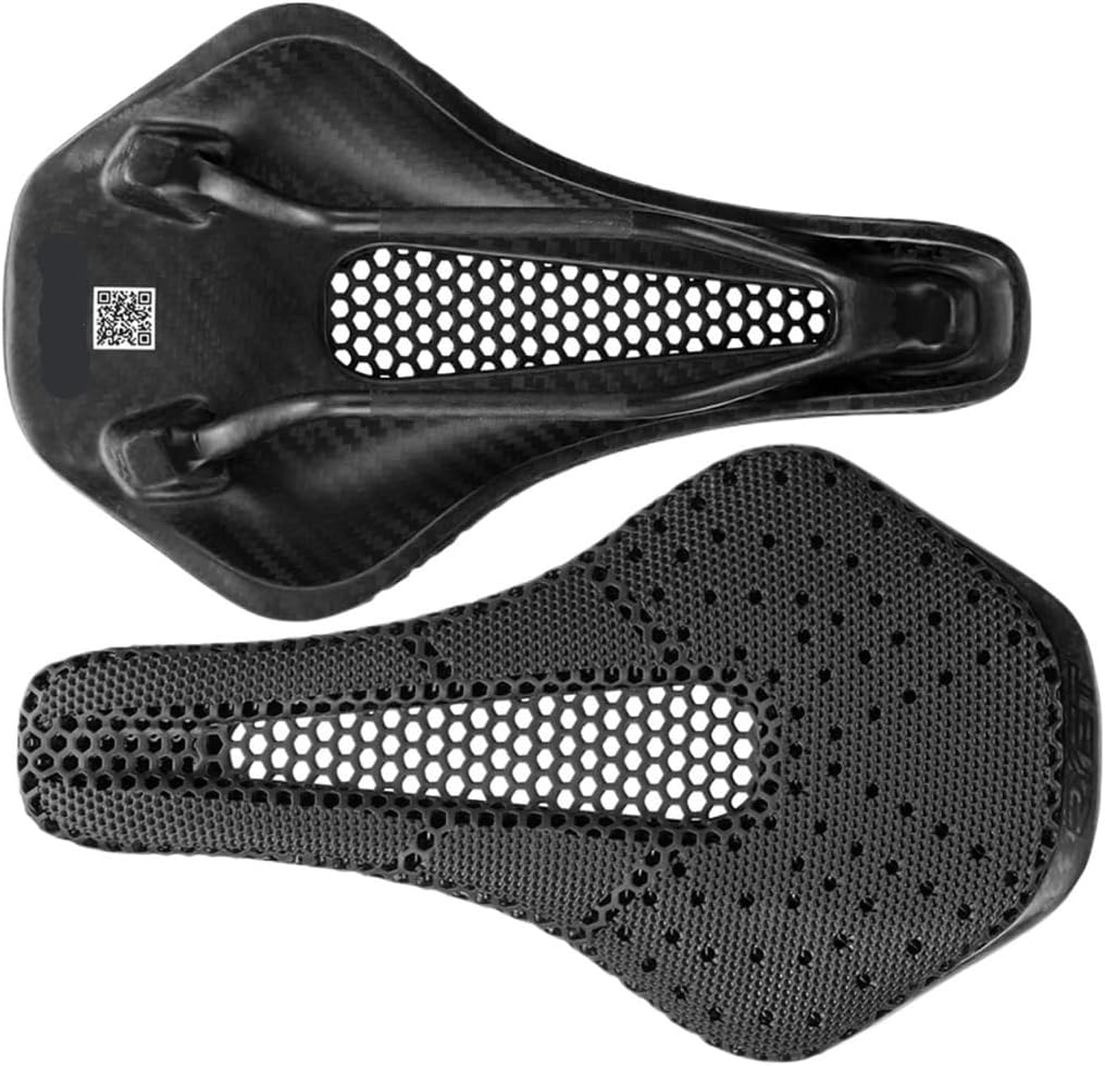 3D Printed Bike Saddle Carbon Fiber Ultralight Hollow Comfortable Breathable MTB Mountain Road Bicycle Cycling Seat
