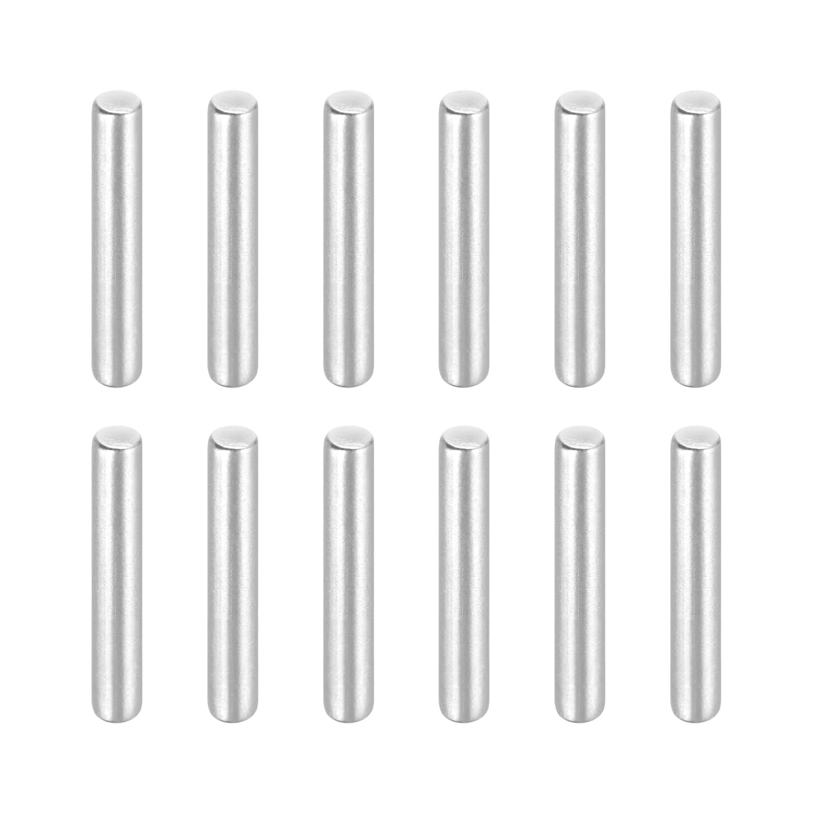 sourcing map 12Pcs 1/8"(3.18mm)x3/4" Dowel Pins 304 Stainless Steel