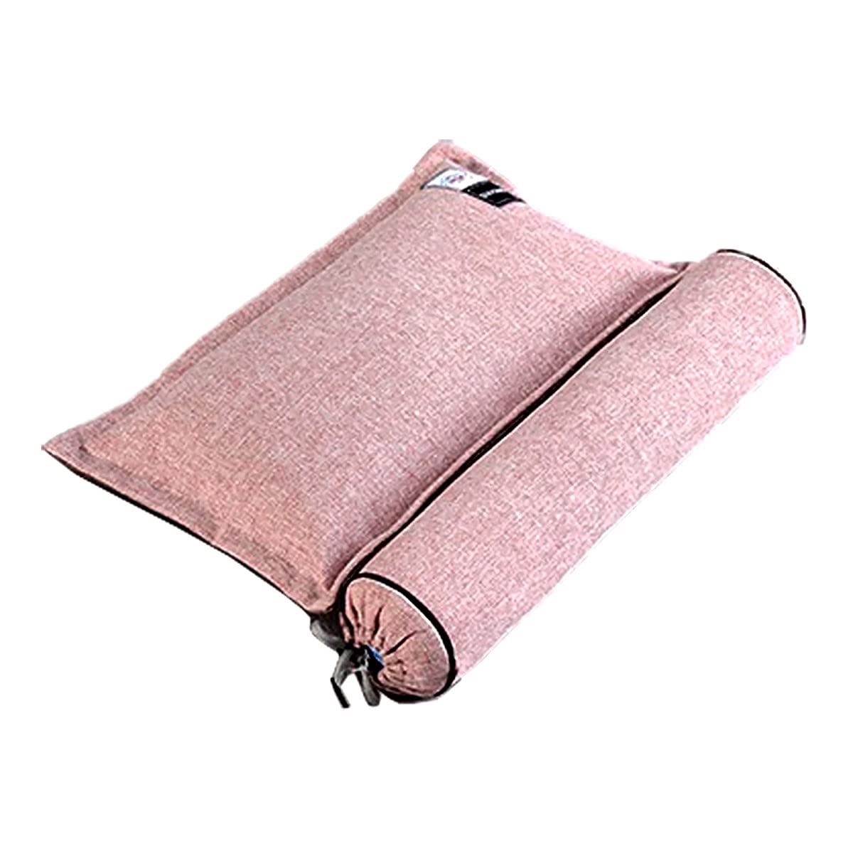 Zhiweikj Organic Buckwheat Neck Pillow, Buckwheat Pillow Adjustable Firm Bolster Neck Roll Pillow For Pain Pain Relief Sleeping Round Support Cervical Pillows Round Pillow (Color : I)