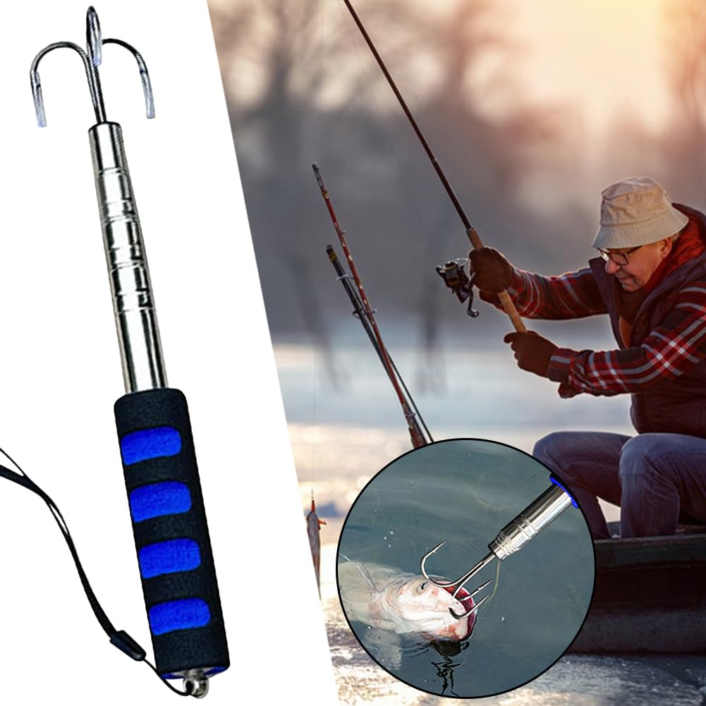 Perche Telescopique Gaffe/Gaffe Pour La Pêche, Gaffe à Main En Métal à