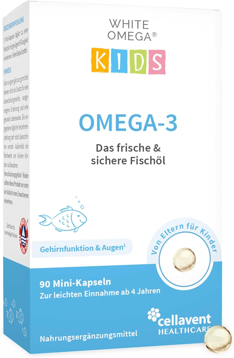 Omega-3 voor kinderen - 90 capsules suikervrij - smaakloze visolie van hoge  zuiverheid - optimale DHA \u0026 EPA-verhouding : Amazon.nl: Gezondheid \u0026  persoonlijke verzorging