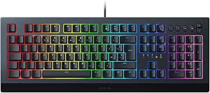 Razer Cynosa V2 - Membrane Gaming Keyboard (Keyboard with Soft Spring-Loaded Keys, Media Keys, Cable Management, Fully Programmable, RGB Chroma Lighting) UK Layout | Black