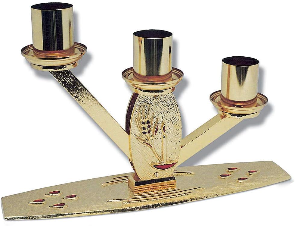 Chandelier Ear of Wheat Three Flames