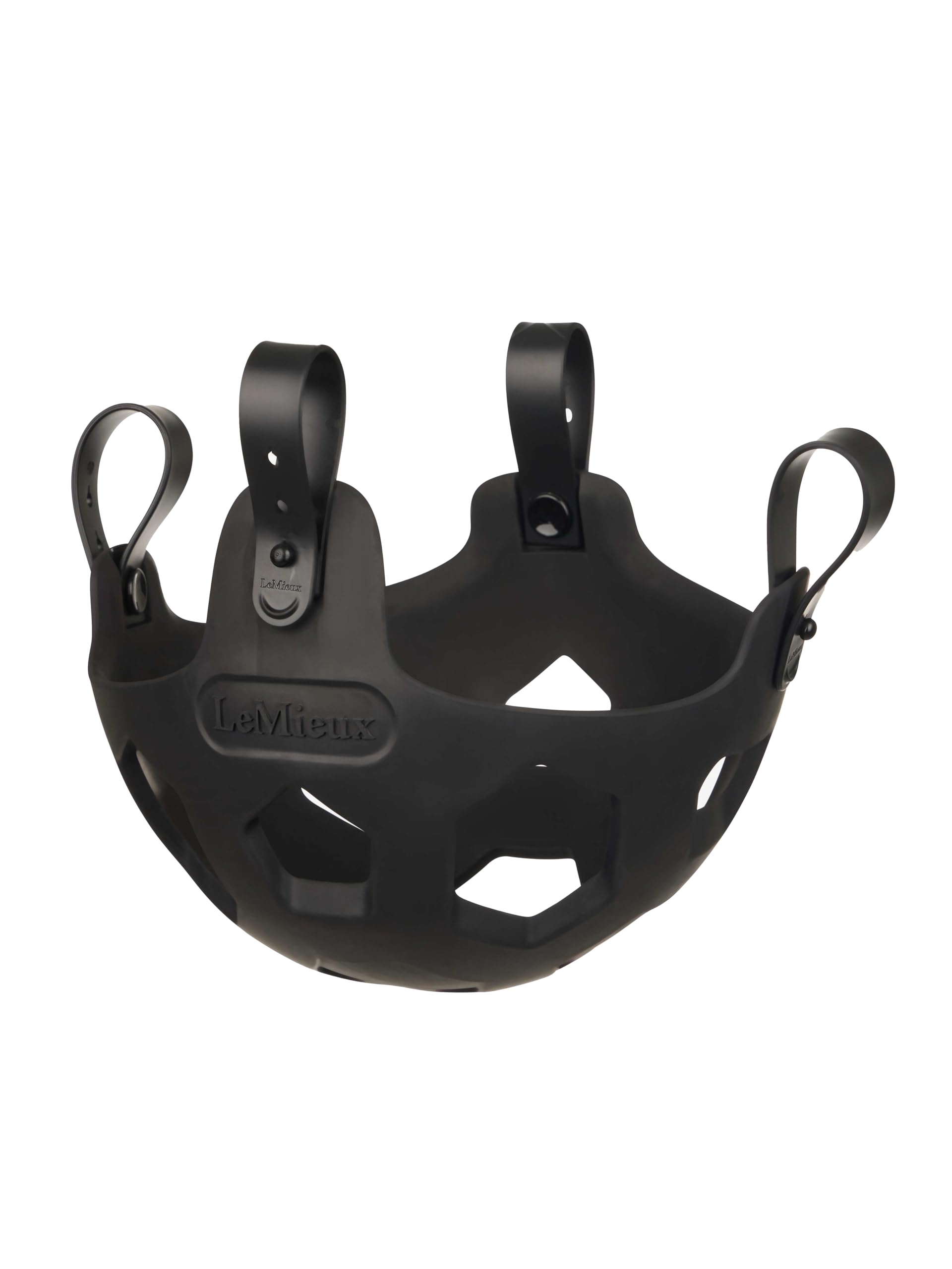LeMieux Noma Grazing Muzzle - Compatible With Most Standard Headcollars - Lightweight - Horse Turnout Grazing Muzzle - Black - Cob