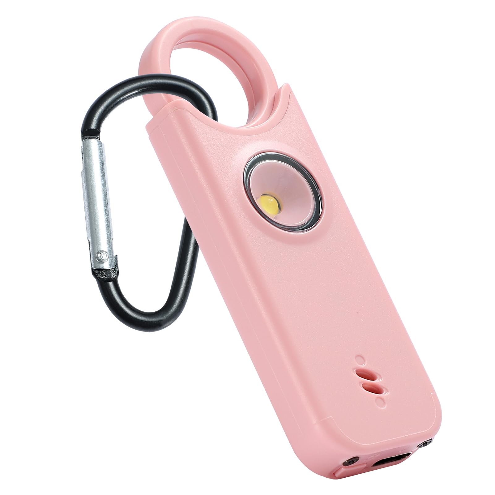 Alarma de seguridad personal original para mujeres por mujeres, sonido de sirena fuerte, luz LED SOS estroboscópica, sé seguro con alarma personal, llavero de autodefensa para artÃculos esenciales
