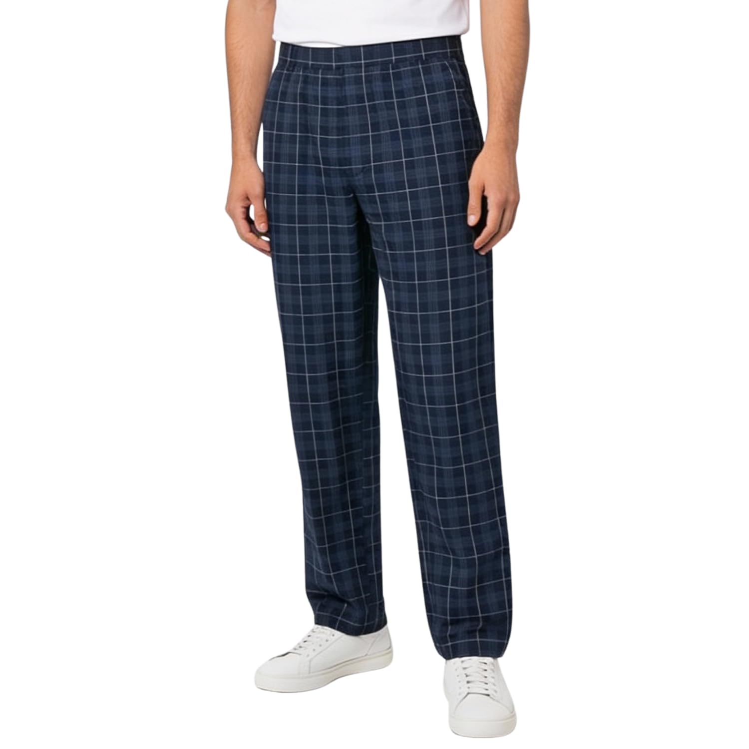 Men’s Super-Combed Cotton Printed Pyjamas | Regular Fit with Elasticated Waist and Drawstring |Comfortable Loungewear for Men