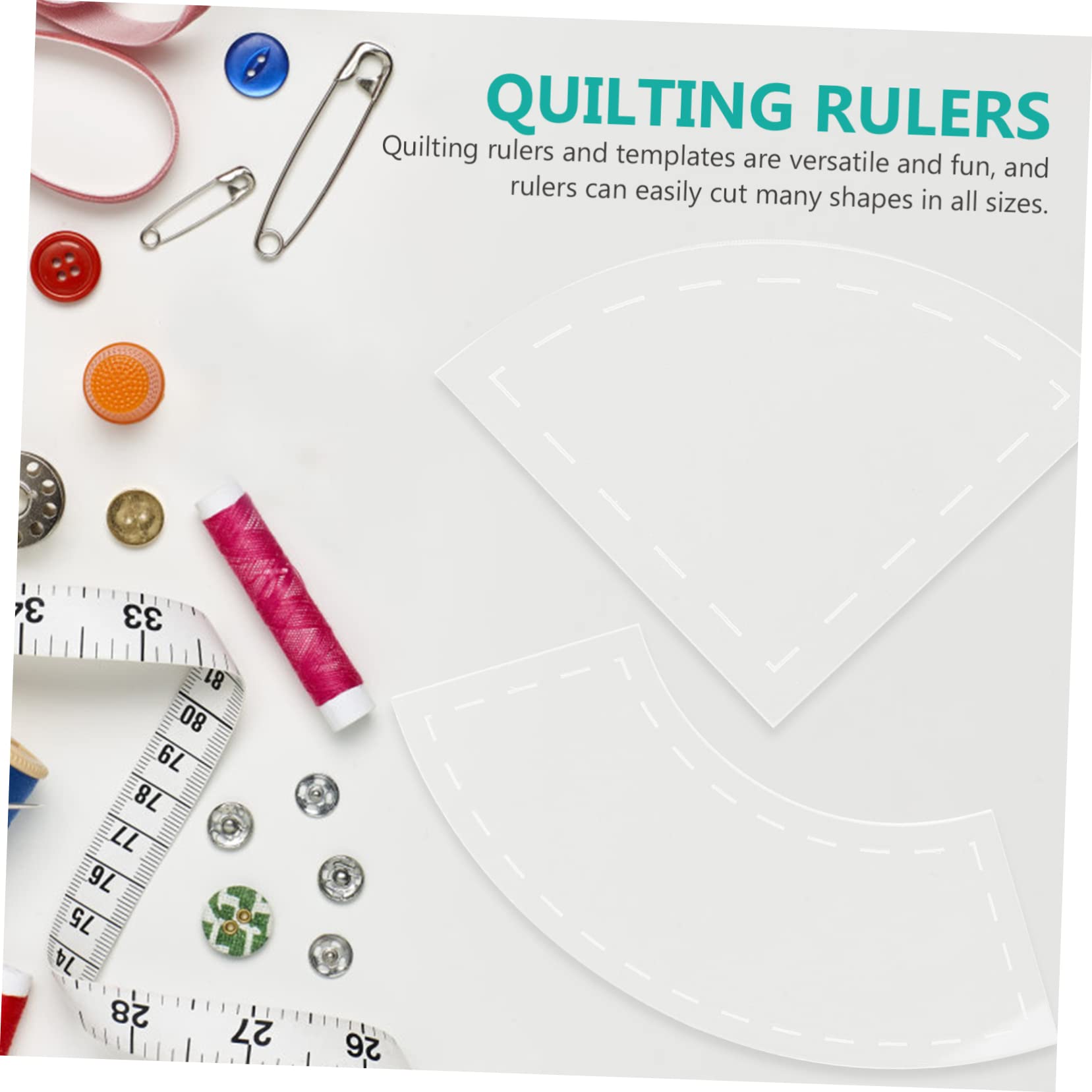 28 Stk. Teiliges Acryl Quilting Lineal Transparente Schablonen für Patchwork Einfach zu Bedienen Leicht zu Tragen Geeignet für Anfänger und Professionelle Näher Vielseitige