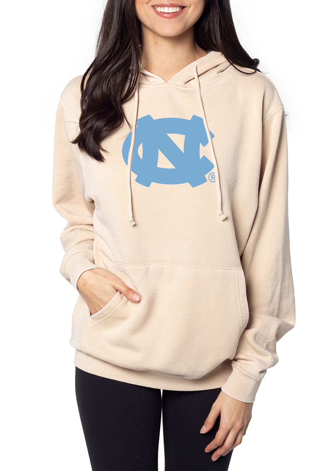 Chicka-D Women's Burnout Everybody Hoodie – Soft Unisex Fit Hoodie In Oatmeal