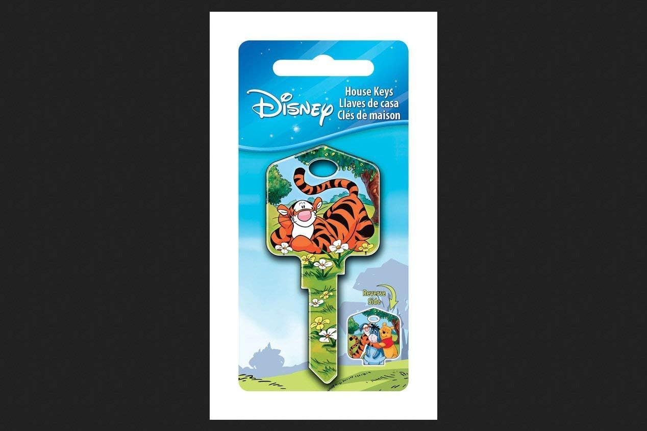 Disney Tigger Bounce House Key Blank Single Sided for Kwikset and Titan Locks
