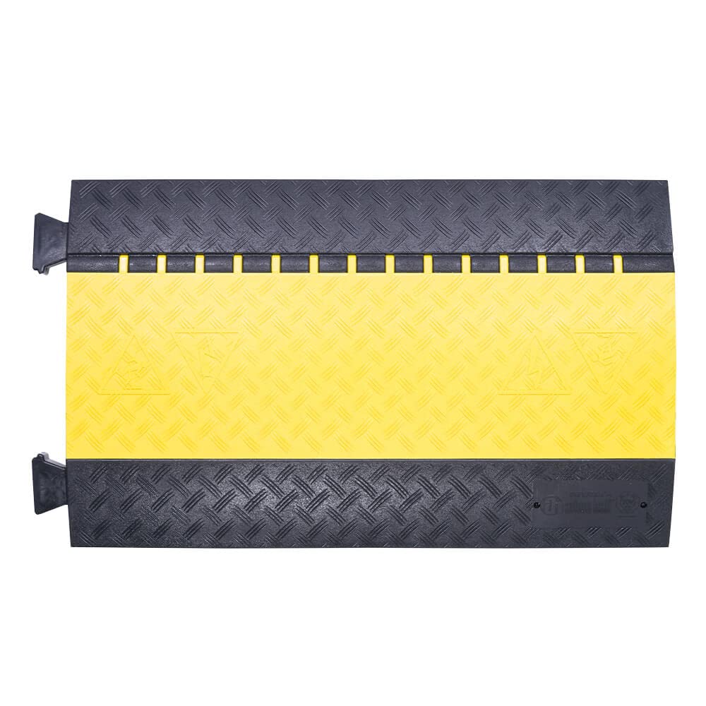 Kabelbrücke Defender MIDI 5, gelb/schwarz, 5 Kanäle, TPU, 89 x 54,2 x 5,2 cm, Art.-Nr. AM30ZN952