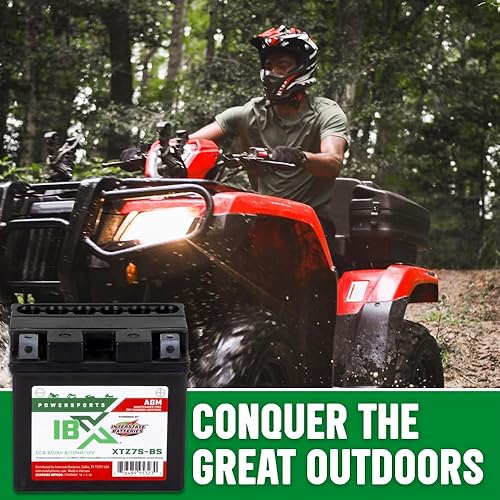 Miniatura 4 de Interstate Batteries YTZ7S-BS - Batería de 12 V 6 Ah Powersports 90CCA AGM, repuesto recargable para Honda, Kawasaki, Yamaha, motocicletas,