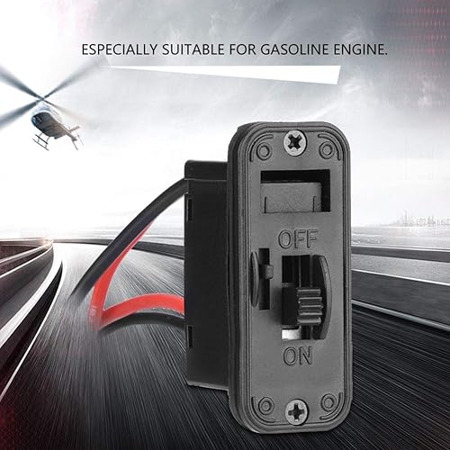 Miniatura 3 de Dilwe Interruptor RC, interruptor de encendidoapagado de alta corriente para RC modelo de avión interruptor de sistema de control accesorios