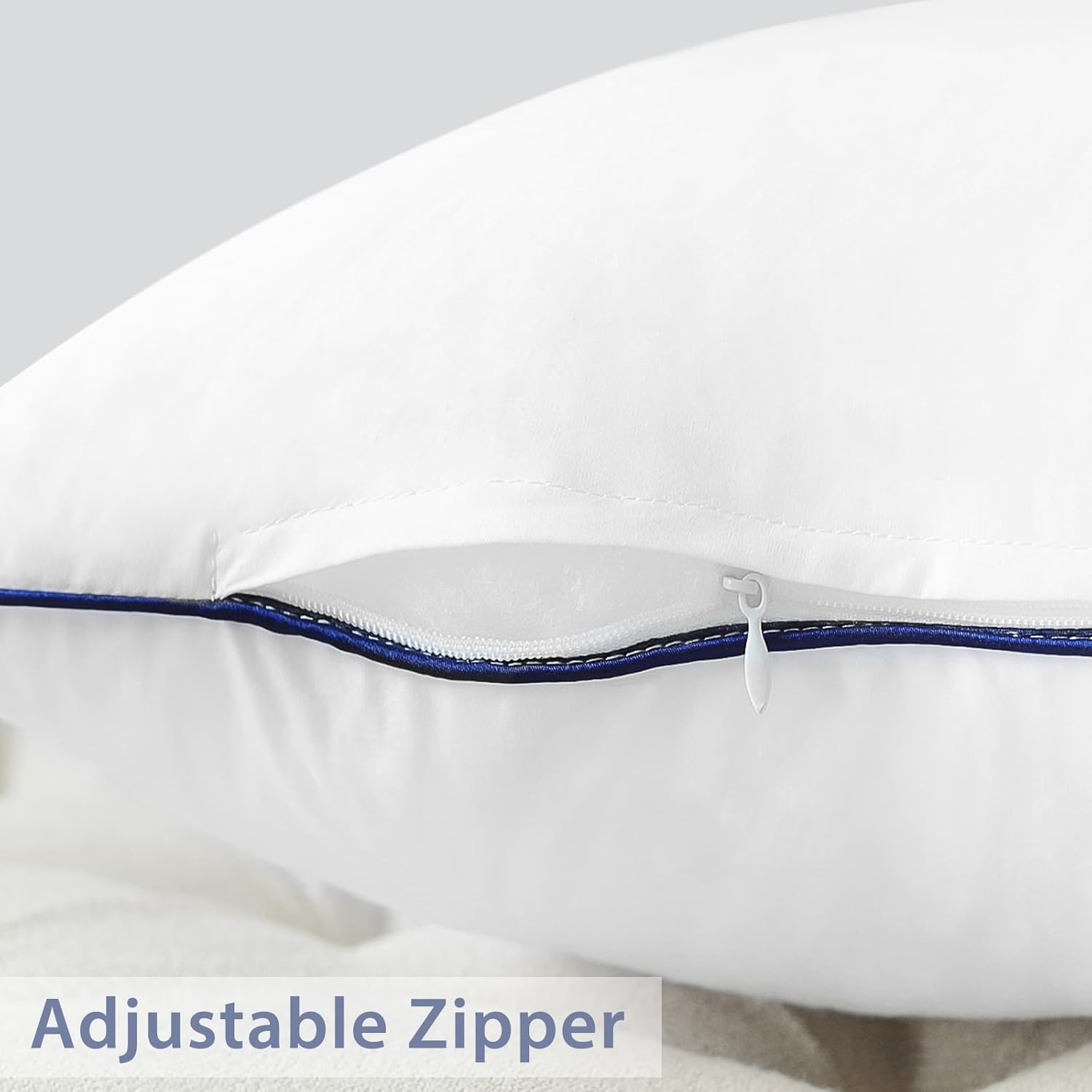 OTOSTAR 18x18 Down Alternative Fill Throw Pillow Insert, Soft Fluffy Synthetic Down Pillow Insert with 100% Cotton Cooling Cover Decorative Throw Pillow for Sofa Couch Bed - Image 6