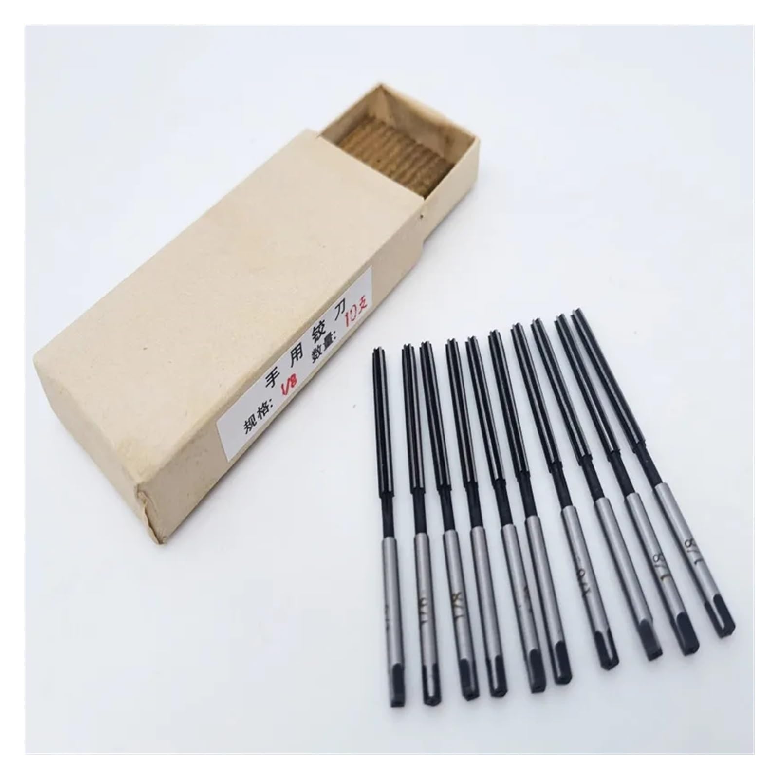 Alesatore manuale 9SiCR acciaio bianco Alesatore a gambo dritto 1/8 1/4 1/2 5/8 3/4 7/8 1 pollice, utilizzato come utensile for l'alesatura manuale(3I4)