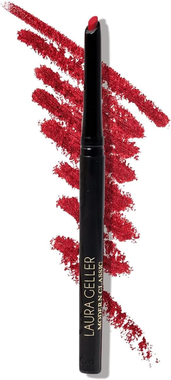 LAURA GELLER NEW YORK Modern Classic Lip Liner, Luxurious Creamy Long Lasting Lip Liner, Prevents Feathering and Fading, Ritzy Red