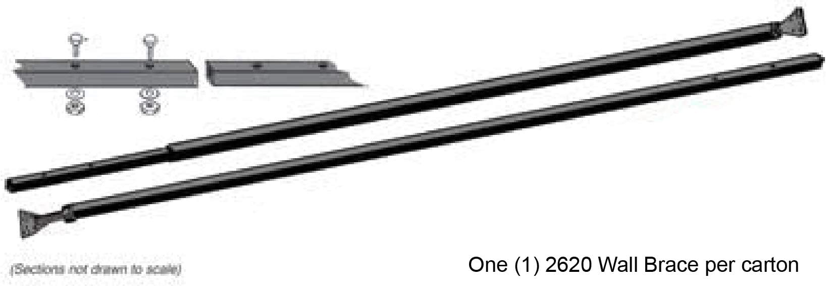 Guardian Fall Protection 2620 Adjustable Wall Brace