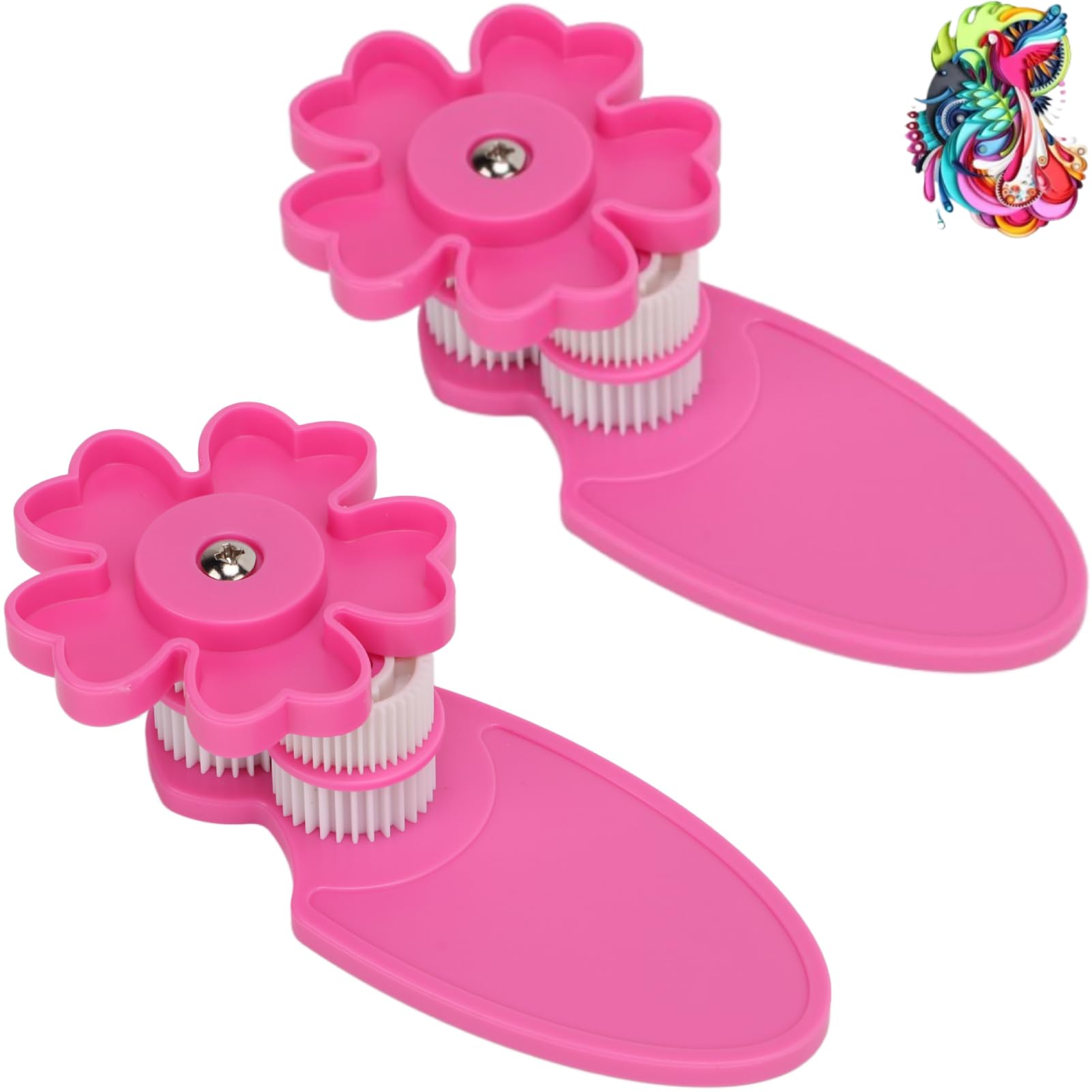 2Pcs Paper Quilling Crimper Tool, Manual Paper Crimping Plier Quilling Tool for DIY Handmade Papercraft Shaper Making