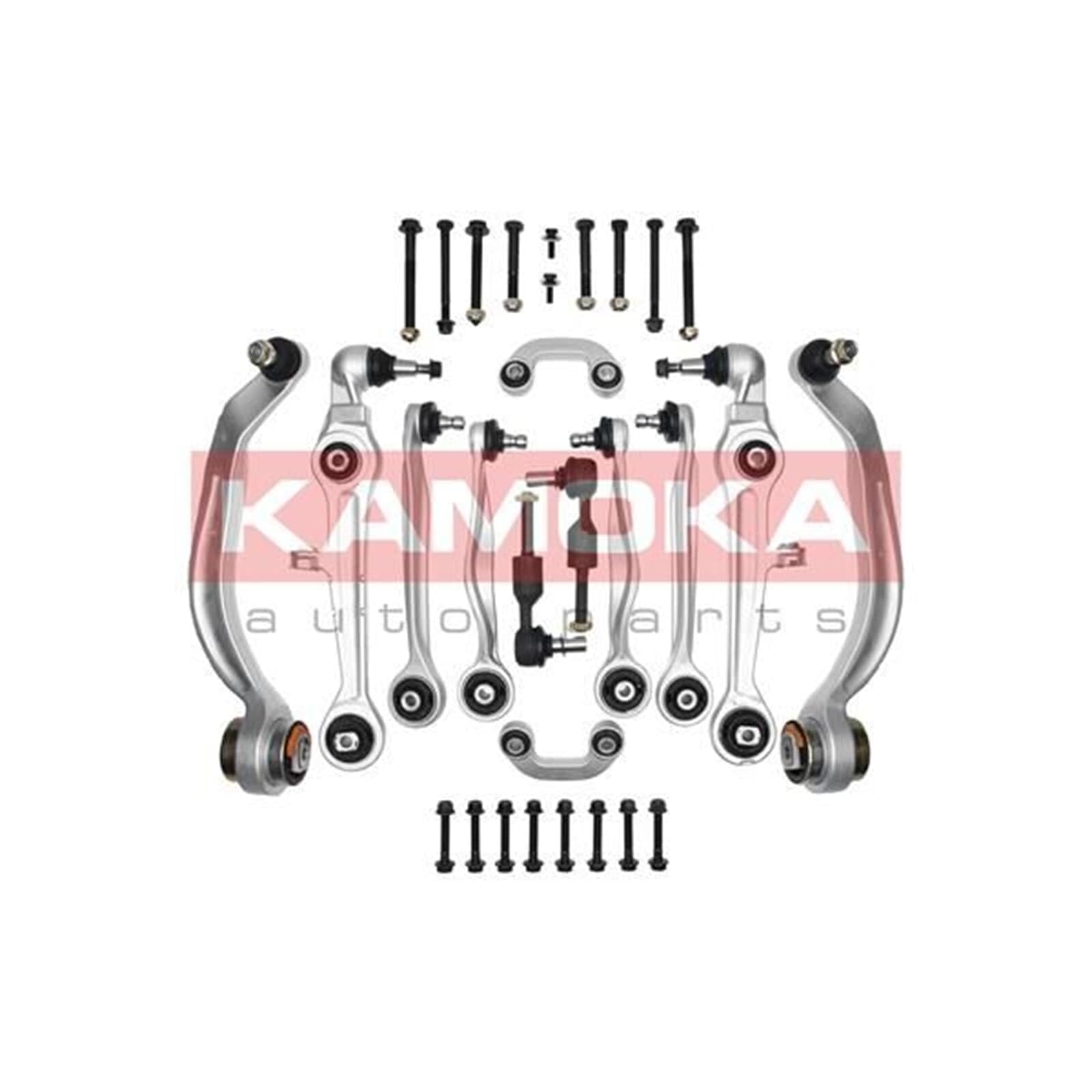 Komplet wahaczy KAMOKA 9060003 Wahacz poprzeczny Przód Kompatybilny z VW PASSAT 3B3 PASSAT Variant 3B6, SKODA SUPERB 3U4, AUDI A6 Avant 4B5, C5 A6 Sedan 4B2, C5