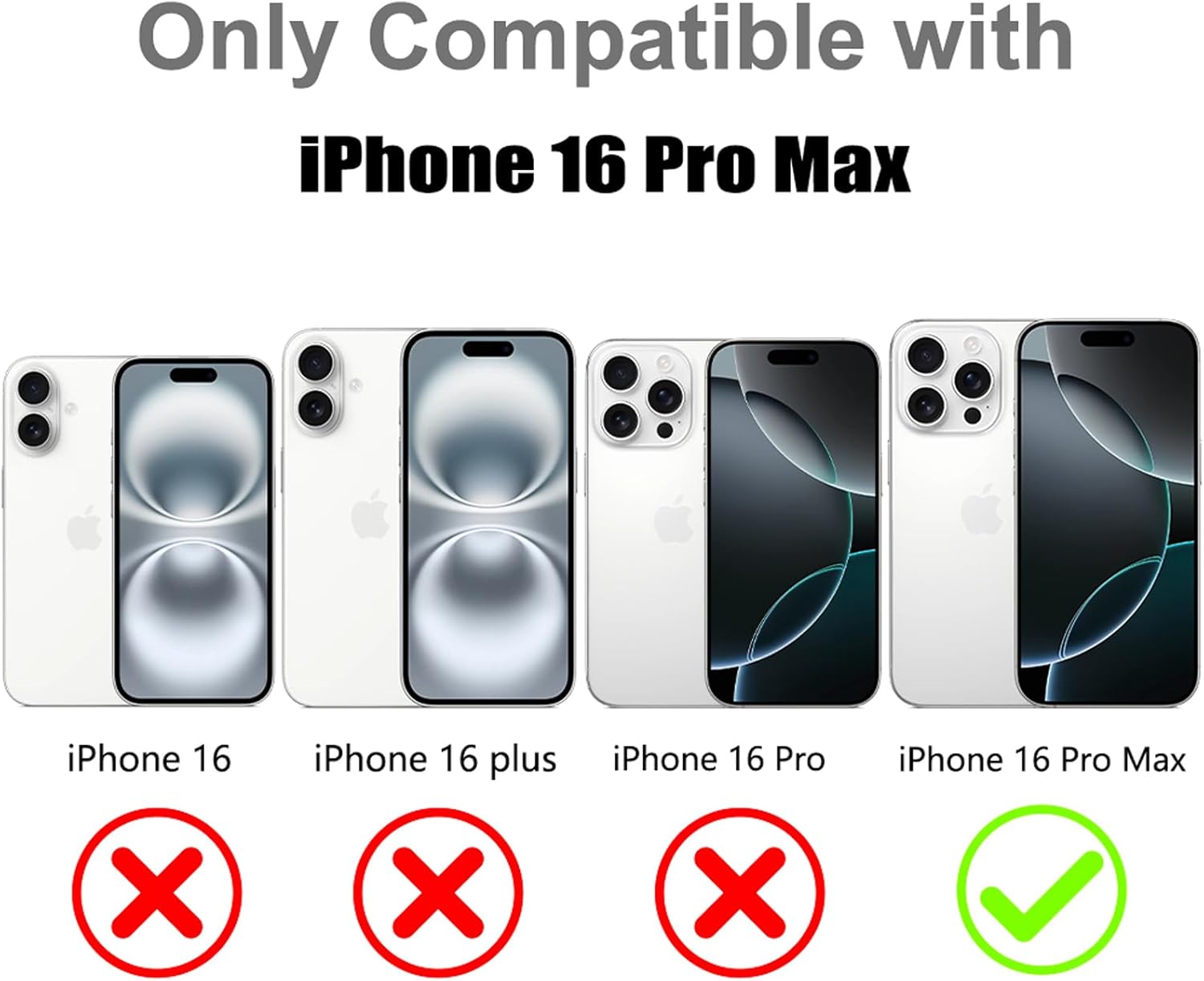 MOWIME Compatible with iPhone 16 Pro Max Case with Finger Strap, Cheetah Print Shockproof Soft TPU Protective Cover for Women Girls, Slim Anti Scratch Case for iPhone 16 Pro Max 6.9 Inch, White - Image 2