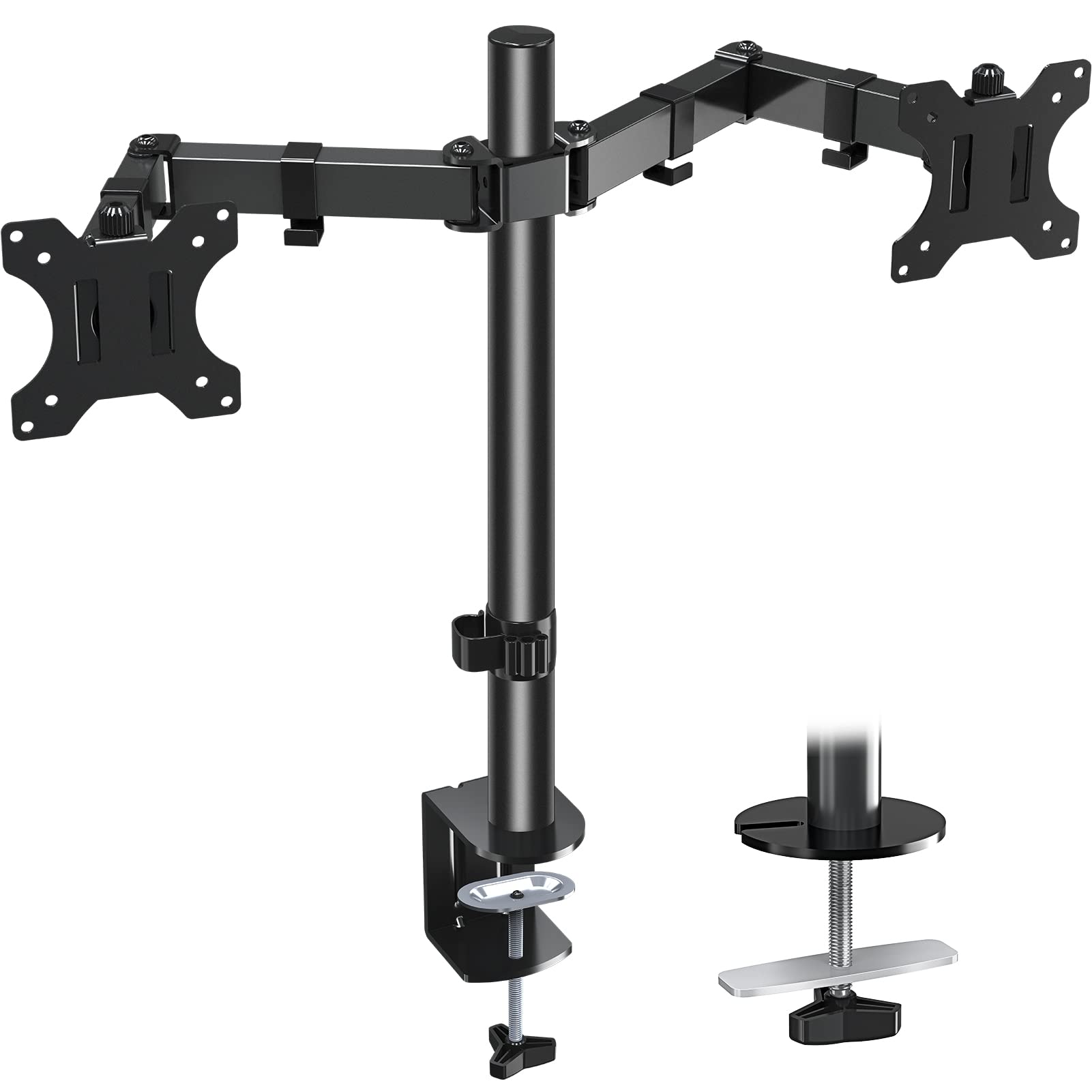 MOUNTUP Dual Monitor Desk Mount, Fully Adjustable Dual Monitor Arm for