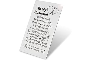 Engraved Wedding Anniversary Wallet Card - A Memorable Keepsake for Your Husband
