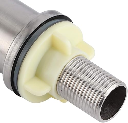 Miniatura 8 de Grifo frío único G12, cilindro cepillado de lujo con luz de acero inoxidablegrifo frío plano solo grifo de lavado grifo de agua grifo de agua