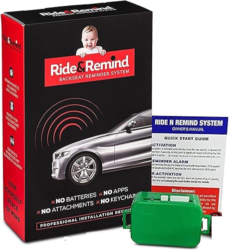 Alarma de coche  Sistema de recordatorio de asiento trasero  Alarma recordatorio de asiento de coche de bebé  Perfecto para niños y mascotas (debe