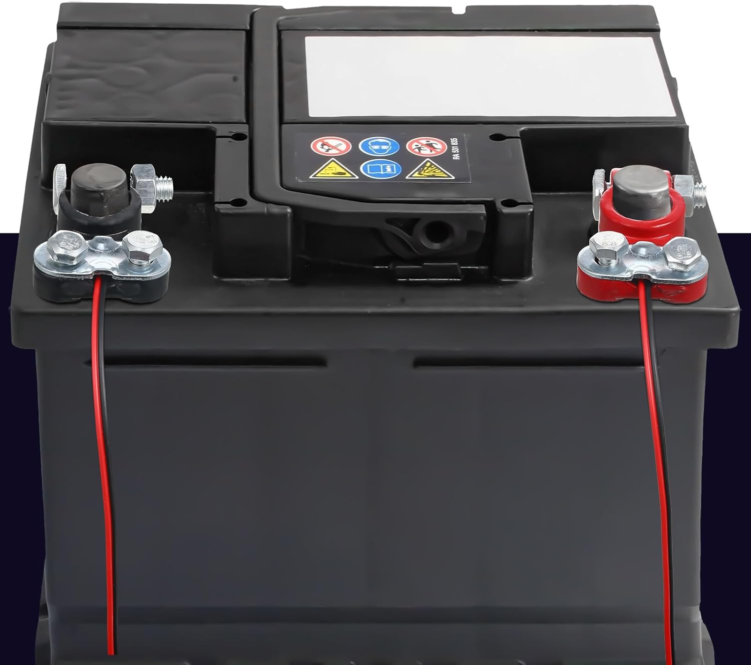 Frienda 30 Pieces Car Battery Terminals Connectors Zinc Plated Top Post Anti Corrosion Washers Replacement Clamps Battery Cable Terminal for Marine Boat RV Vehicles