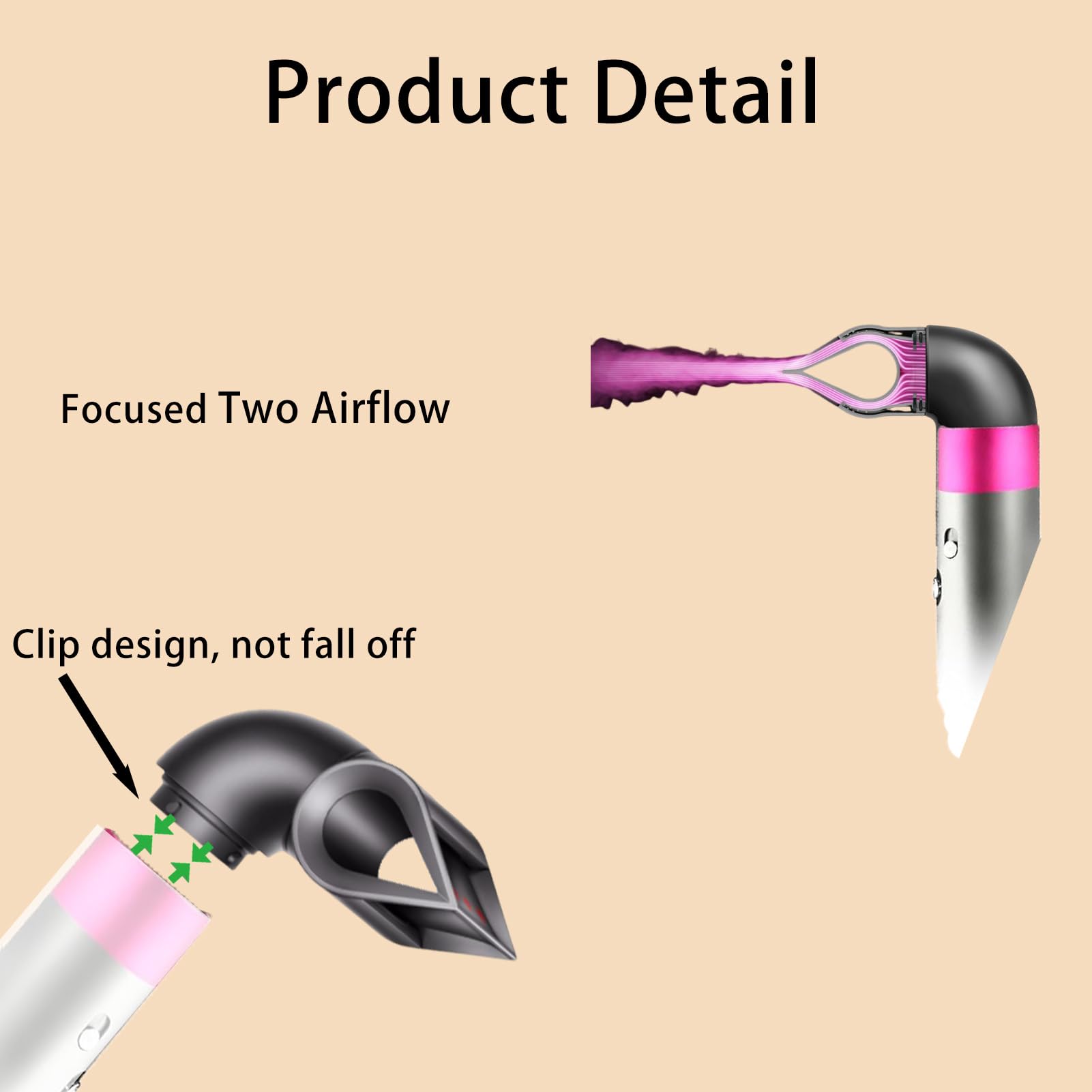 Ugello concentratore per styling per Dyson Airwrap Styler in una combinazione di asciugacapelli, strumenti professionali per parrucchieri, accessori per lo styling per Dyson Airwrap HS01 HS05