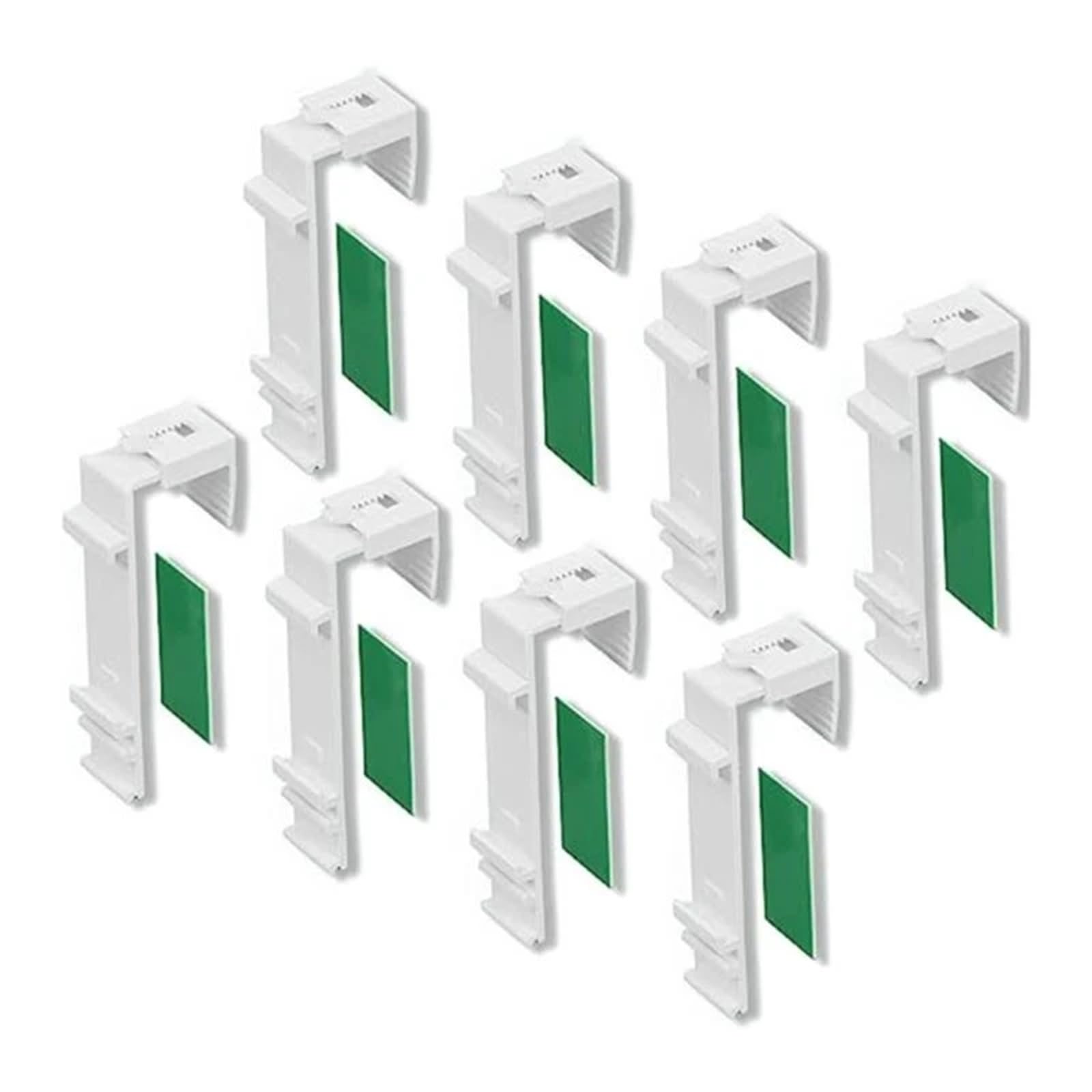 Vertical Blind Repair Kit 16pcs Adhesive Curtain Hangers, Roller Blind Brackets for Home & Office