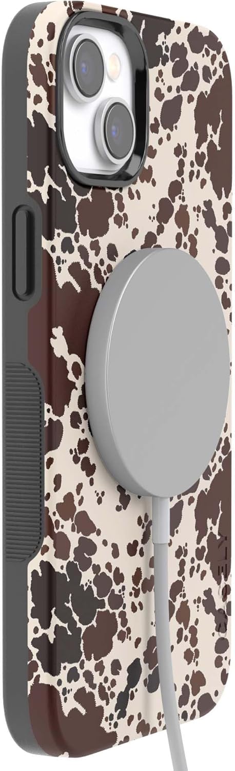 Casely iPhone 14 Case | Cowgirl Envy | Cow Print | Bold Protective Design | Compatible with MagSafe