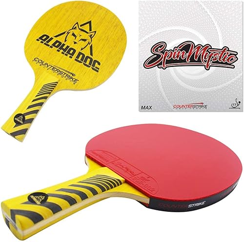 Miniatura 3 de Pala de ping pong profesional Alpha Dog  La paleta perfecta  Raqueta de tenis de mesa profesional  Olímpico y torneo legal  Aprobado por la ITTF