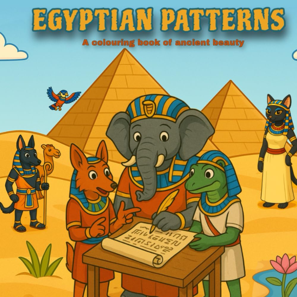 Egyptian Patterns: A coloring book of ancient beauty