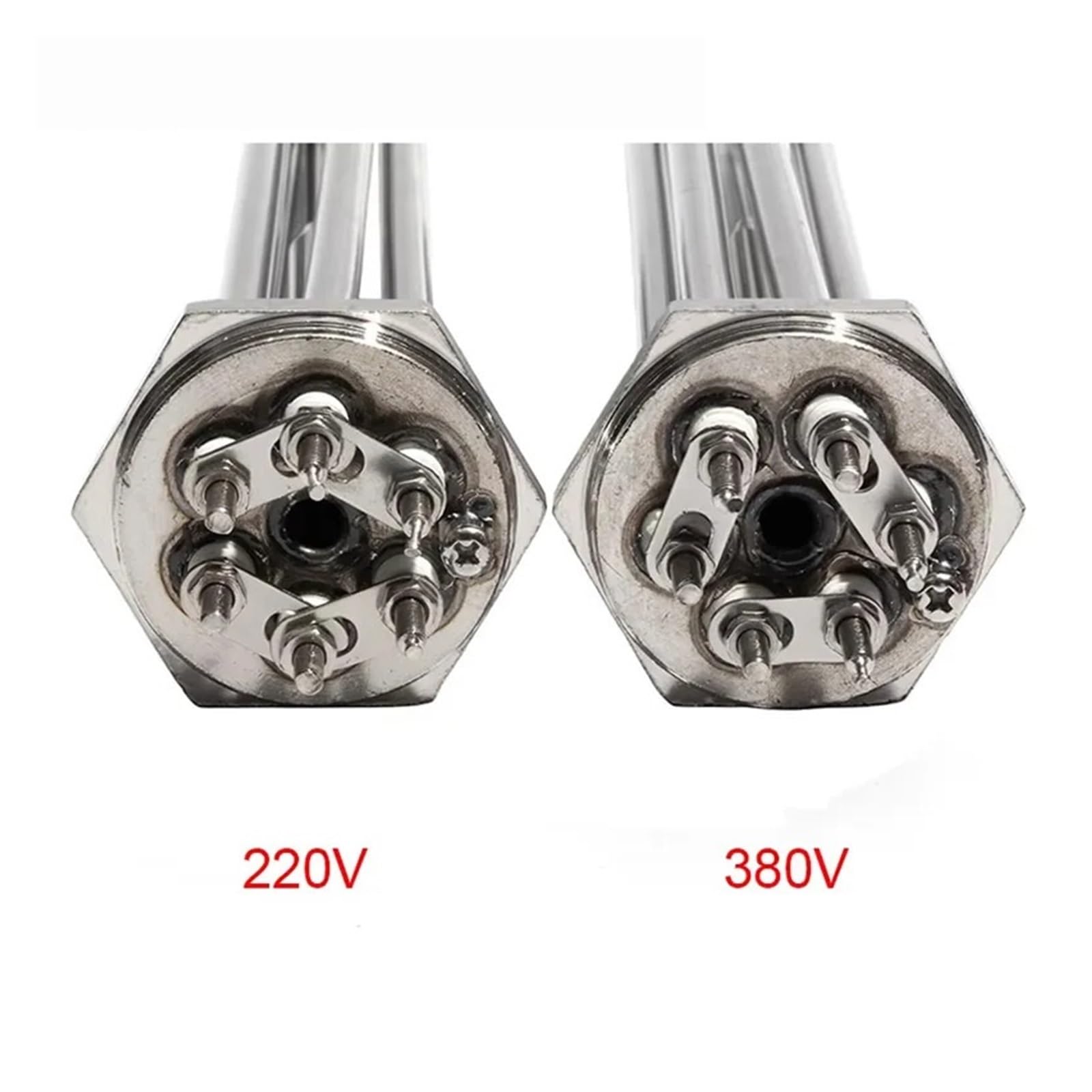 Élément chauffant à eau 1 1/2 "BSP/DN40 for brasserie et machine distiller avec vis de terre sonde(380V,9KW 290mm 304SUS)