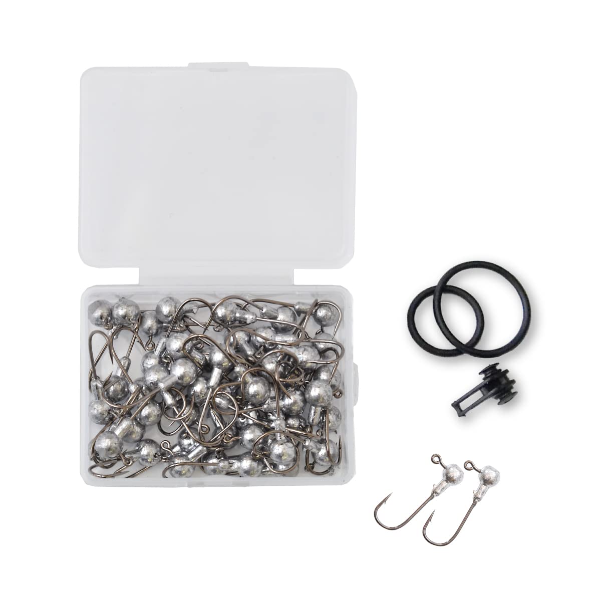 Amazon | DUKES ジグヘッド 50個 (2.5) | DUKES | フック・針