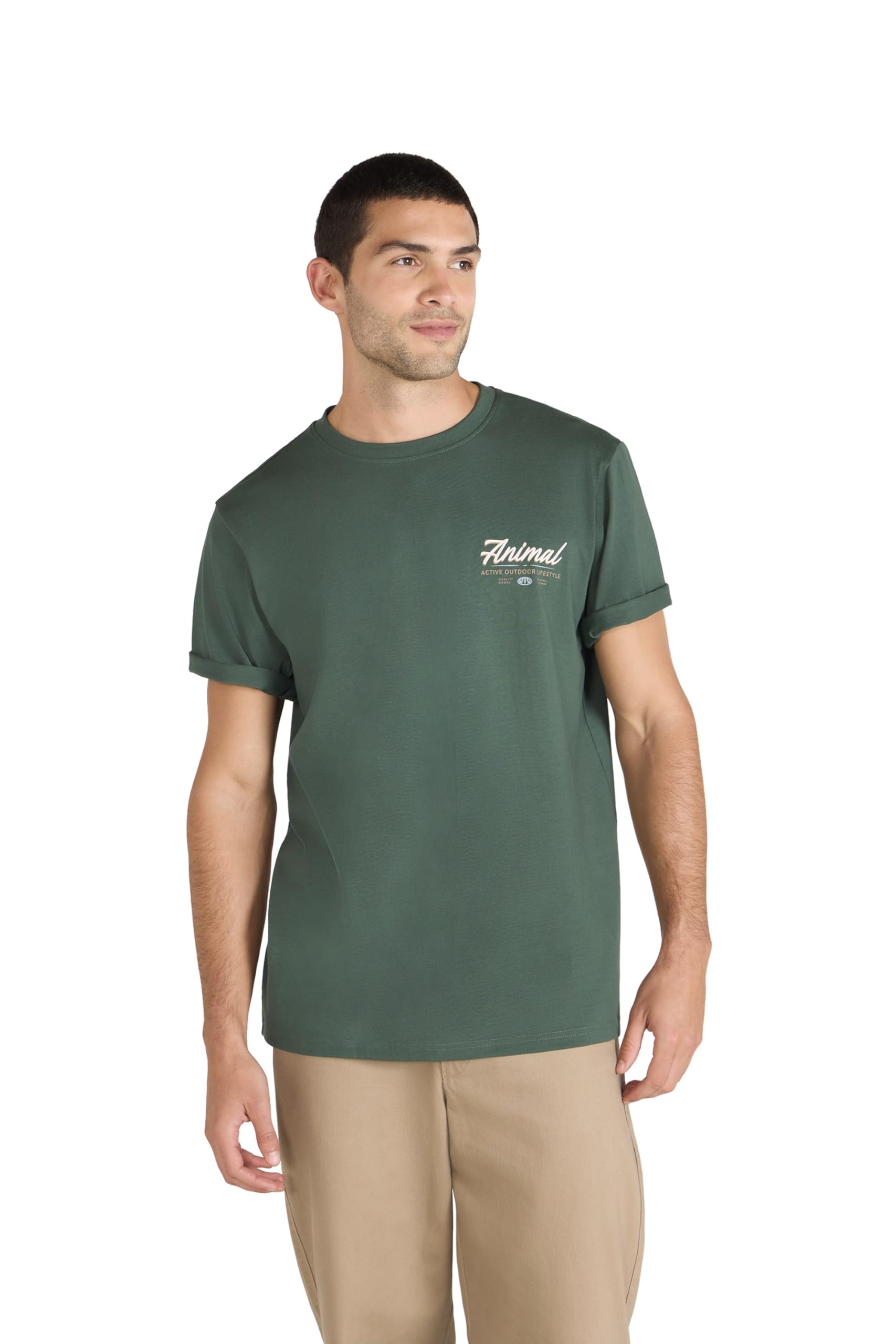Chase Mens Graphic Relaxed T-Shirt - Green