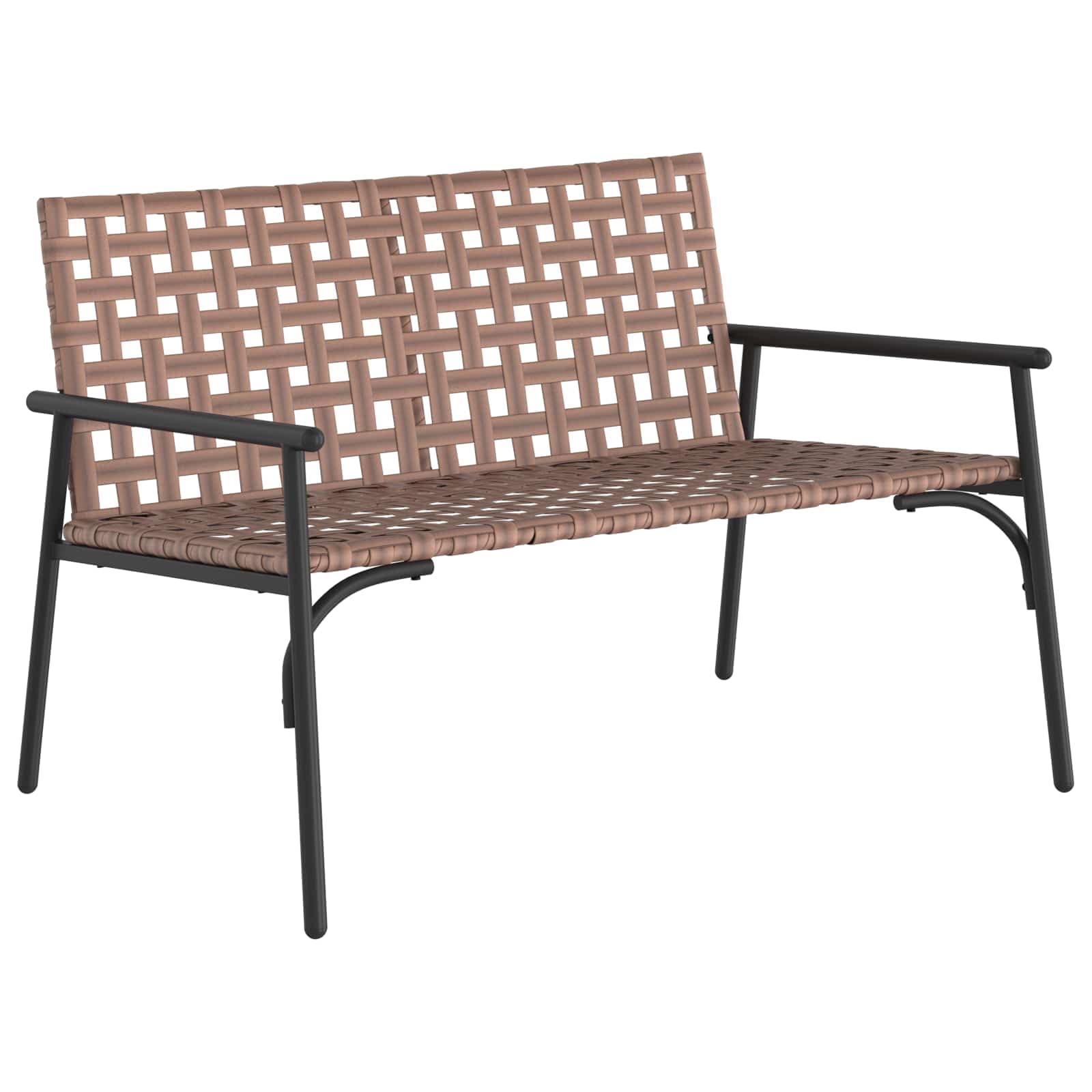 Fengshui Krzesło ogrodowe brązowe, 110,5 x 79 x 75,5 cm, polirattanowy