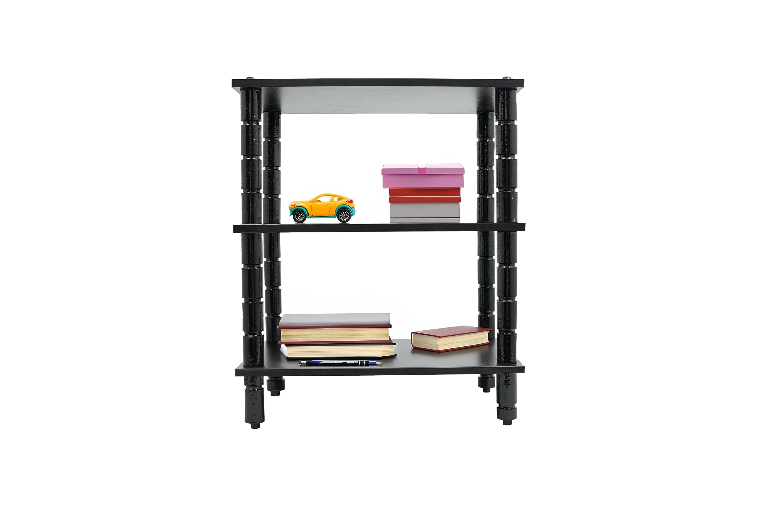 Pure Wood Tv Entertainment Unit Set Top Box Stand Tv Panel Cabinet for Home Solid Wood Tv Entertainment Unit (Finish Color - Venge Black,DIY (Do-it-Yourself))-image-5