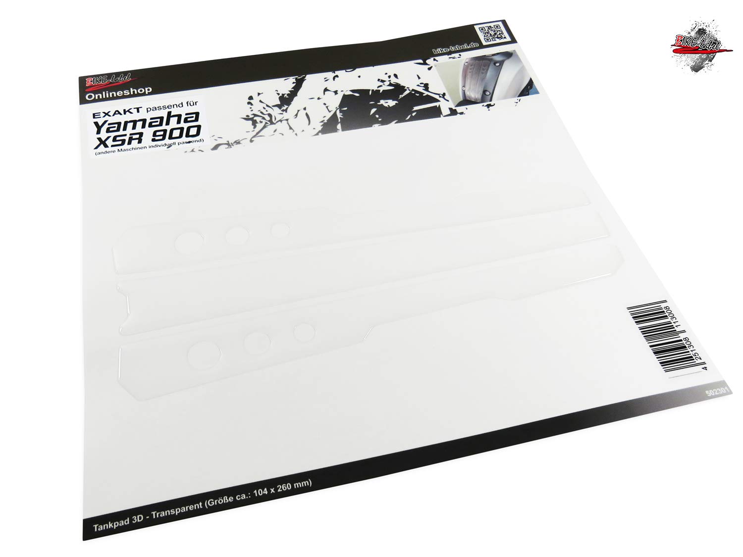 Protection Réservoir Carburant Yamaha Tankpad 3D Transparent Kompatibel Für Yamaha XSR 900-502301VA Protection De Réservoir Yamaha