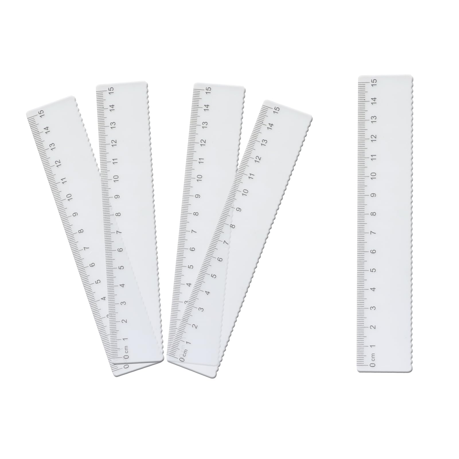 Set Di 6 Righelli In Plastica Trasparente – 3x30 Cm E 3x15 Cm, Doppia Scala Cm/pollice, Flessibili E Resistenti, Per Scuola E Ufficio