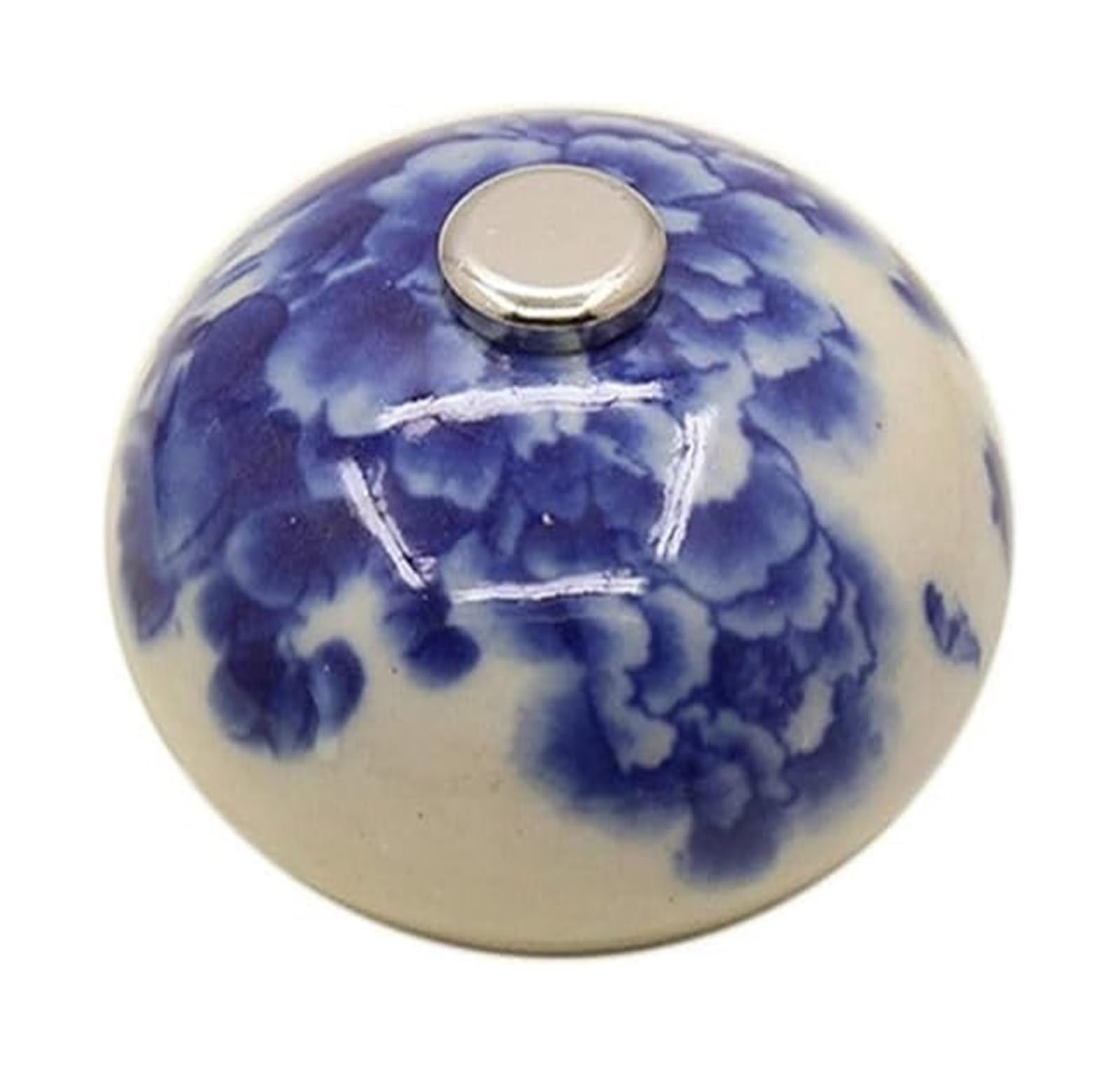 Opeximatun Drawer Knobs, Ceramic Pumpkin Knob Pastoral Single Hole Wardrobe Drawer Hardware with Screw(E)