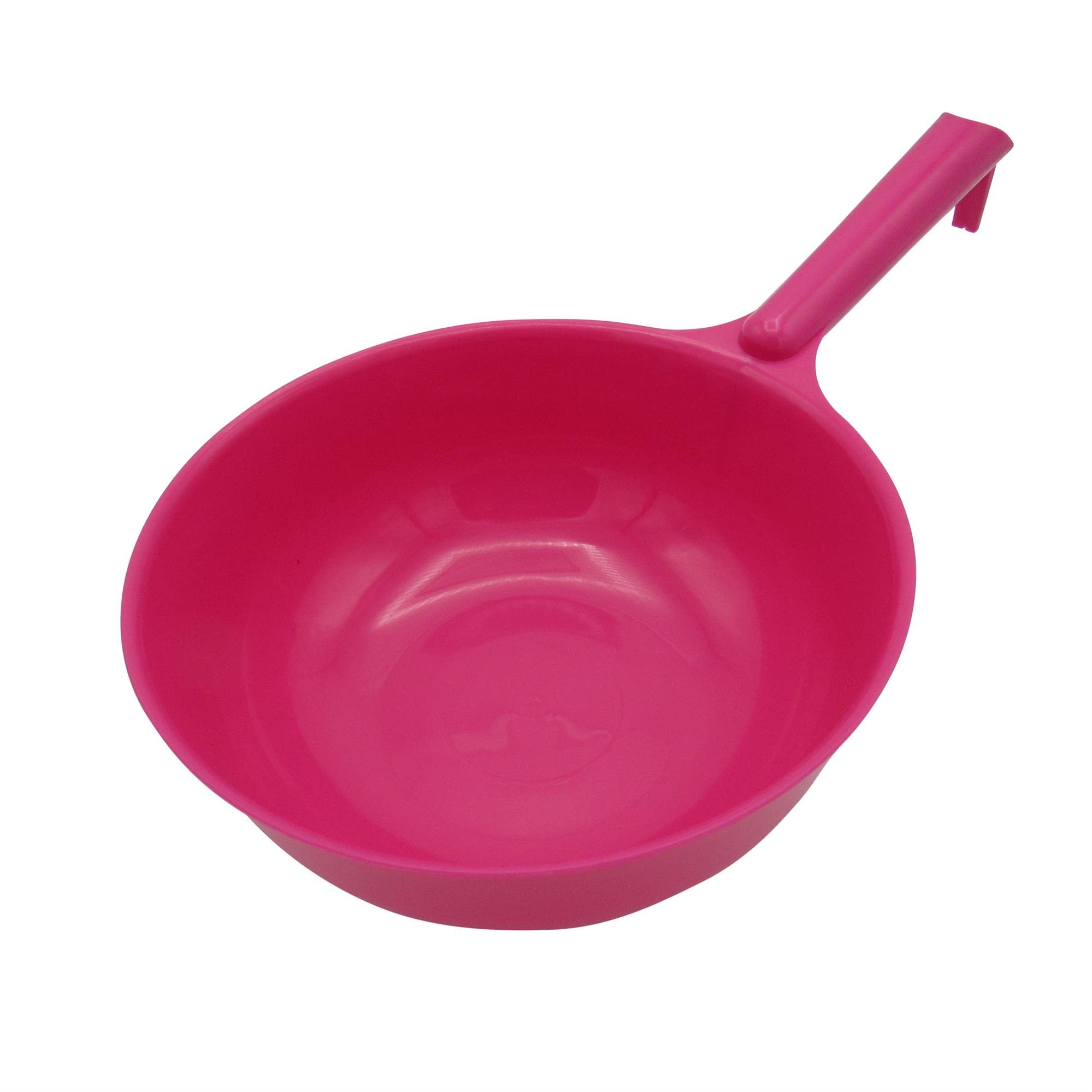 SecureFix Direct Corn Feed Scoop (Horse Equestrian Long Handle Plastic Animal), Pink