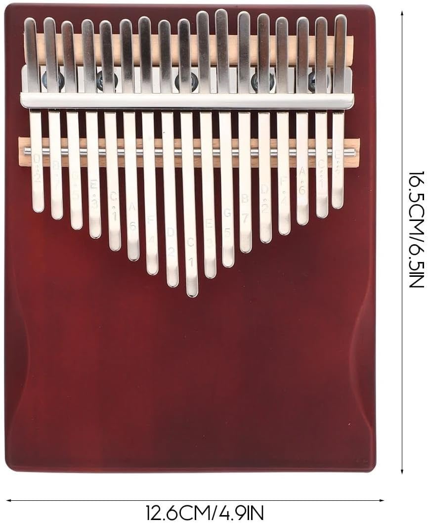 Beginners Kalimba 17 Key Portable Kalimba Set Durable Wooden Instrument Perfect For Beginners
