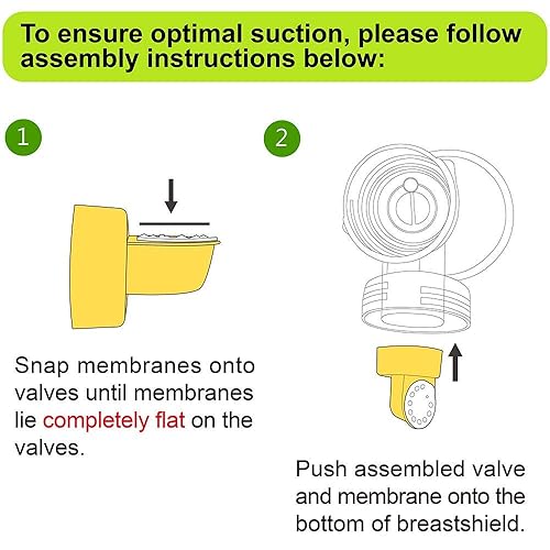 Miniatura 6 de Nenesupply Válvulas de membranas compatibles con piezas de extractor de leche Medela no originales piezas de repuesto de membrana Medela compatibles